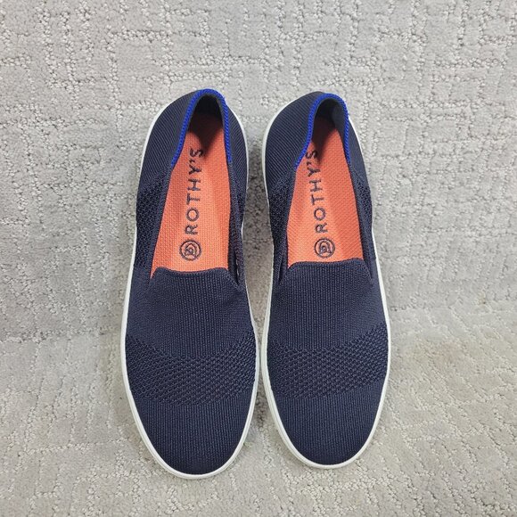 Rothy's The Sneaker Women's Size US 7 Maritime Navy Stitch Slip On Comfort Shoes - Picture 1 of 11